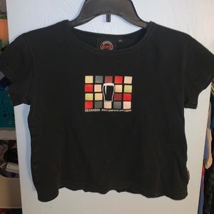 Guinness beer crop top